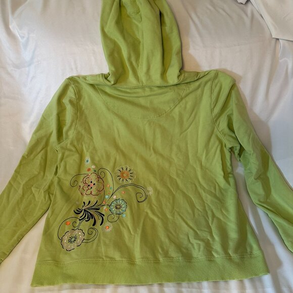 Christopher & Banks XL Embroidered Floral Hoodie Jacket - Picture 4 of 10